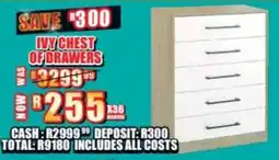 Lewis Ivy chest of drawers offer