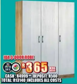Lewis Ida 3-door robe offer