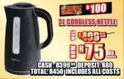 Lewis Lifestyle Living Cordless Kettle offer