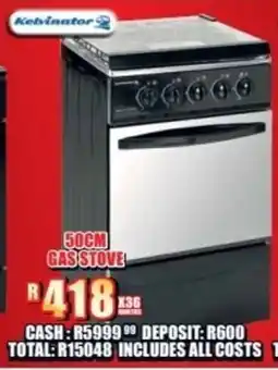 Lewis Kelvinator gas stove offer