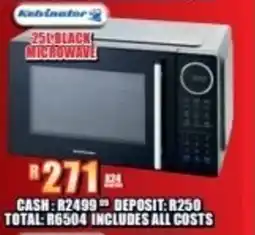 Lewis Kelvinator black microwave offer