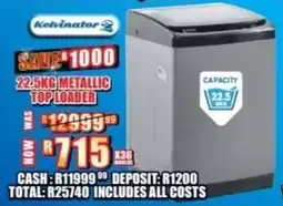 Lewis Kelvinator metallic toploader offer