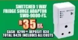Lewis Switched 1 way fridge surge adaptor offer