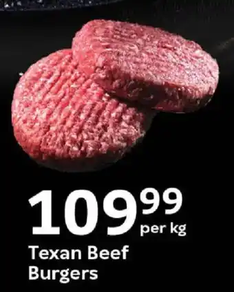Oxford Freshmarket Texan Beef Burgers offer