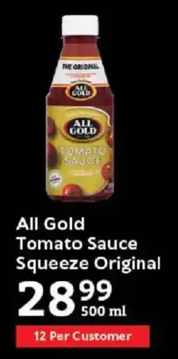 Oxford Freshmarket All Gold Tomato Sauce Squeeze Original offer