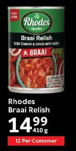 Oxford Freshmarket Rhodes Braai Relish offer