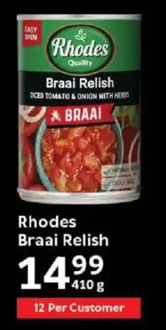 Oxford Freshmarket Rhodes Braai Relish offer