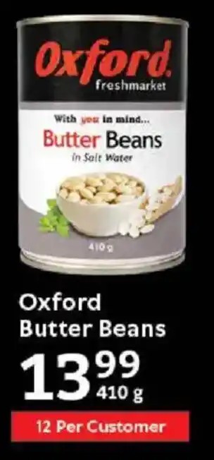 Oxford Freshmarket Oxford Butter Beans offer