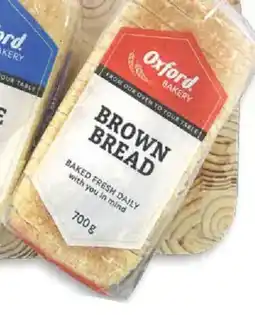 Oxford Freshmarket Oxford Sliced/ Unsliced Brown Bread offer