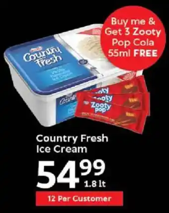 Oxford Freshmarket Country Fresh Ice Cream offer