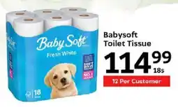 Oxford Freshmarket Babysoft Toilet Tissue offer