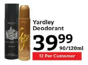 Oxford Freshmarket Yardley Deodorant offer