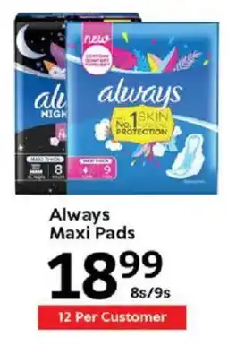 Oxford Freshmarket Always Maxi Pads offer