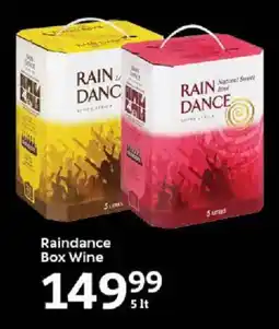Oxford Freshmarket Raindance Box Wine offer