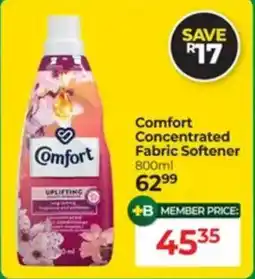 Dis-Chem Comfort Concentrated Fabric Softener offer