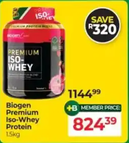 Dis-Chem Biogen Premium Iso-Whey Protein offer