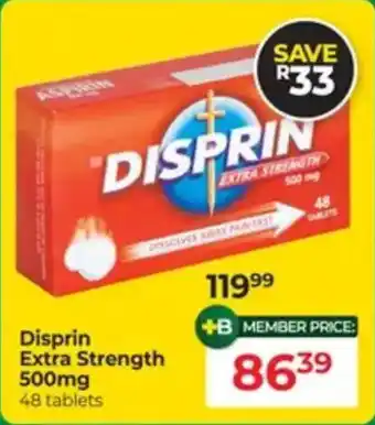 Dis-Chem Disprin Extra Strength 500mg offer