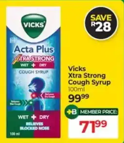 Dis-Chem Vicks Xtra Strong Cough Syrup offer