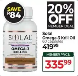 Dis-Chem Solal Omega-3 Krill Oil offer