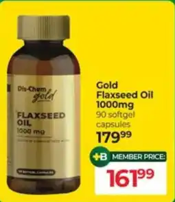 Dis-Chem Gold Flaxseed Oil 1000mg offer