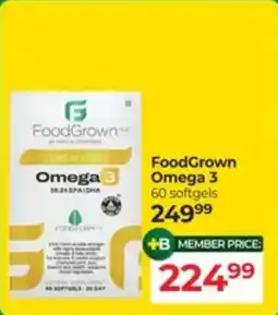 Dis-Chem FoodGrown Omega 3 offer