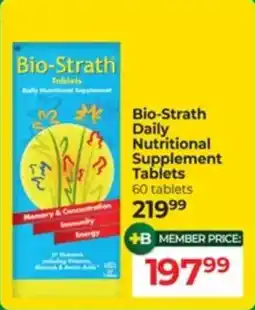 Dis-Chem Bio-Strath Daily Nutritional Supplement Tablets offer
