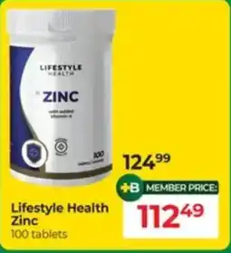 Dis-Chem Lifestyle Health Zinc offer