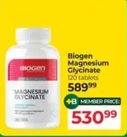 Dis-Chem Biogen Magnesium Glycinate offer