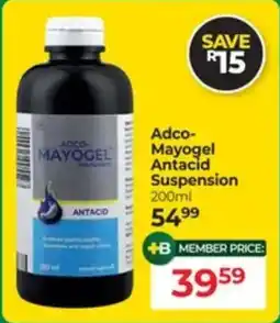 Dis-Chem Adco-Mayogel Antacid Suspension offer
