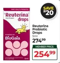 Dis-Chem Reuterina Probiotic Drops offer