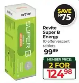 Dis-Chem Revite Super B Energy offer