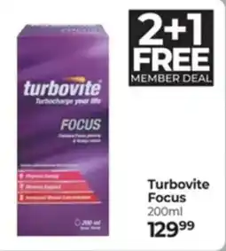 Dis-Chem Turbovite Focus offer