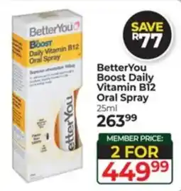 Dis-Chem BetterYou Boost Daily Vitamin B12 Oral Spray offer