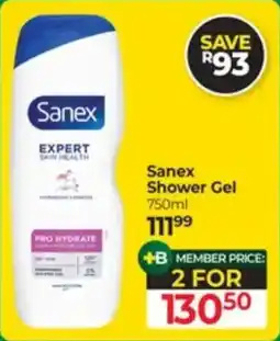 Dis-Chem Sanex Shower Gel offer