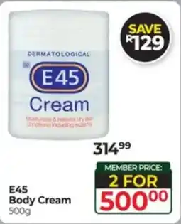 Dis-Chem E45 Body Cream offer