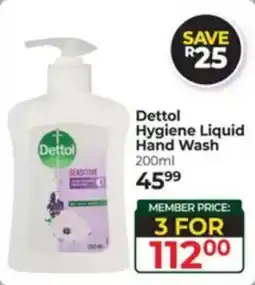 Dis-Chem Dettol Hygiene Liquid Hand Wash offer