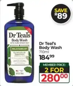 Dis-Chem Dr Teal's Body Wash offer