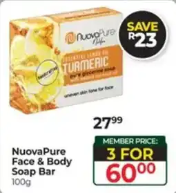 Dis-Chem NuovaPure Face & Body Soap Bar offer