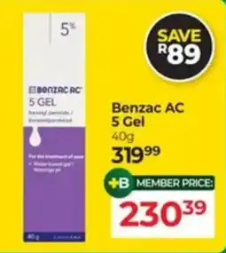 Dis-Chem Benzac AC 5 Gel offer