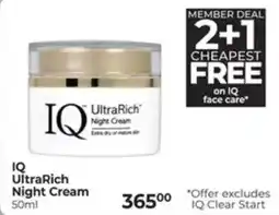 Dis-Chem IQ UltraRich Night Cream offer