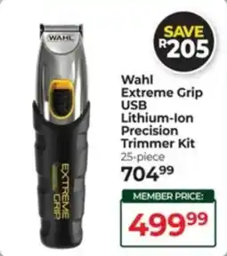 Dis-Chem Wahl Extreme Grip USB Lithium-Ion Precision Trimmer Kit offer