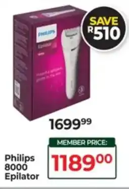 Dis-Chem Philips 8000 Epilator offer