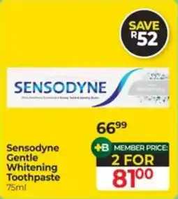 Dis-Chem Sensodyne Gentle Whitening Toothpaste offer