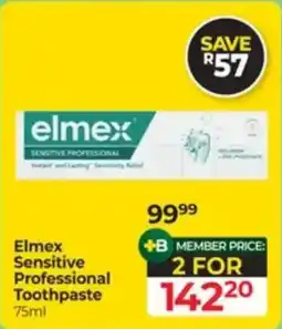 Dis-Chem Elmex Sensitive Professional Toothpaste offer