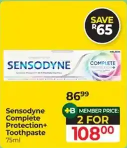 Dis-Chem Sensodyne Complete Protection+ Toothpaste offer