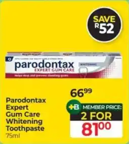Dis-Chem Parodontax Expert Gum Care Whitening Toothpaste offer