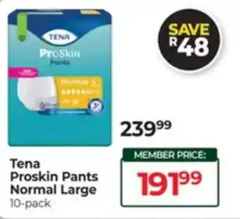 Dis-Chem Tena Proskin Pants Normal Large offer