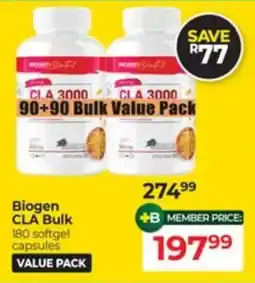 Dis-Chem Biogen CLA Bulk offer