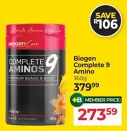 Dis-Chem Biogen Complete 9 Amino offer