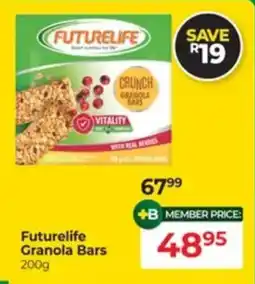 Dis-Chem Futurelife Granola Bars offer